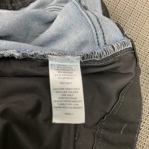 Liz Claiborne Womens 18W Blue Sara Slim Leg Mid-Rise Denim Jeans - Picture 9 of 9